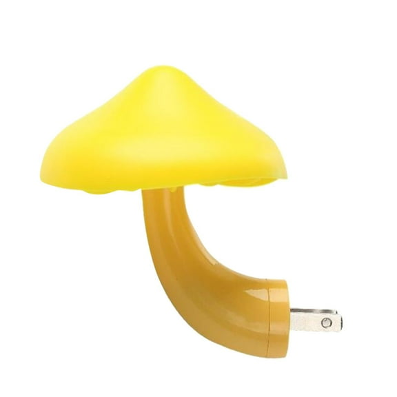 Night Light Cute Mushroom Night Light Plug in Wall Lamps for Bedroom, Bathroom,Toilet, Stairs, Kitchen, Hallway Corridor Warm Yellow