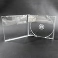 thumbnail image 2 of Transparent Plastic CD/DVD Case Single Piece Disc Storage Organizer Album Box for Media Protection, 2 of 6