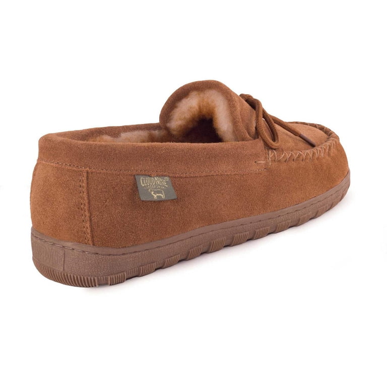 Cloud‎ Nine Sheepskin Mens M11 Suede Moccasin Slippers Tan Brown Shearling Lined Amazon.com | Cloud Nine Sheepskin Men main image 2