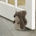 thumbnail image 2 of Elements 9-inch Brown Polyester Squirrel Door Stopper, 2 of 13