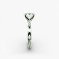 thumbnail image 3 of Amor Jewel Jewel Excellent Oval Cut 1.5 Ct Lab Created Diamond Wedding Rings for Her - Stamped 14K White Gold Plated Engagement Rings - Anniversary Gifts for Women's - Promise Rings - Graduation Gift, 3 of 4