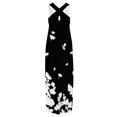 thumbnail image 4 of SMihono Summer Boho Maxi Dress for Grande Taille pour Femme Femmes Summer Design Décontracté Dress Progressive Sans Manches Cou V-Cou Longue Dress Plage Balancer Robe de Soleil, 4 of 5