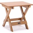 thumbnail image 1 of TALE Modern Coffee Table Portable Folding Side Table Square Weather and Fade-Resistant Plastic Wood Brown, 1 of 7