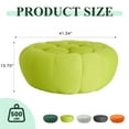 thumbnail image 4 of 43" Bubble Couch Modern, Oversized Curved Couches, Lazy Floor Sofa, Lemon Green Bubble Couch, Modern Upholstered Comfy Mesh Fabric 3D Honeycomb Shape Couches for Living Room, Office, Apartment, 4 of 10