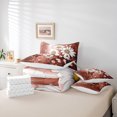 thumbnail image 6 of Homewish Modern Oil Painting 7-Piece Bedding Comforter Set,Kawaii Daisy Butterflies King Bedding Sets,Deep Red White Bed Sheets For Girl Teens,Breathable Home Decor Reversible, 6 of 8