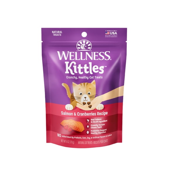 Wellness Kittles Natural Grain Free Cat Treats, 6-Ounce Bag