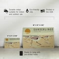 thumbnail image 5 of Padre Island, Texas, Shorebirds at Sunset Collection, Sanderlings, Birds (12x18 Aluminum Art, Indoor Outdoor Metal Sign Decor), 5 of 5