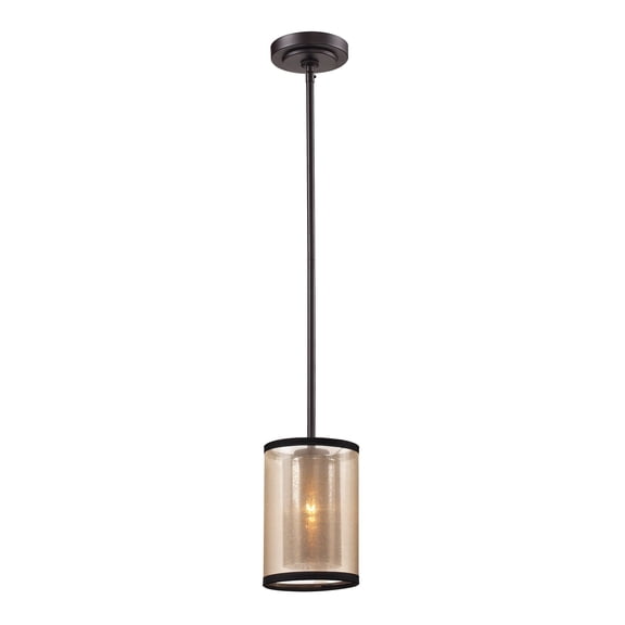 Elk Home Diffusion 1-Light Oil Rubbed Bronze Mini Pendant