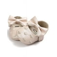 thumbnail image 3 of Babula Baby Girl Crib Shoes Bowknot Soft Sole Anti-slip Shoes 0-18M, 3 of 5