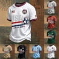 thumbnail image 1 of 2026 New USA Soccer Jersey Men, United States Jersey Soccer, Jersey USA Crew Neck Short Sleeve Football Shirt, USA Flag Soccer Jersey for Adult(Dark Green, XL), 1 of 2