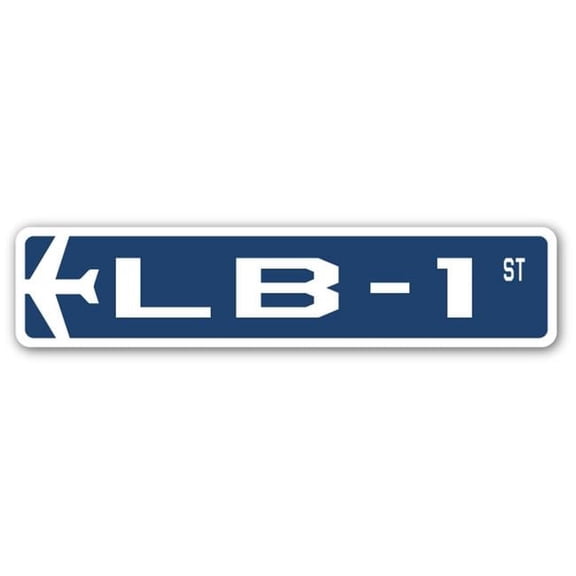 4 x 18 in. Air Force Aircraft Military Street Sign - LB-1