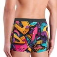 thumbnail image 4 of Men's Boxer Briefs, Vibrant Graffiti Urban Art Soft Comfy Mens Underwear Boxer Briefs Breathable With Widen Waist, 4 of 7