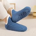 thumbnail image 2 of Unisex Fluffy Fuzzy Warm Slipper Socks for Men Women, Thick Fleece Lined Non-Slip Socks Indoor Floor, 2 of 6