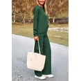thumbnail image 3 of Conjunto Deportivo Mujer PRETTYGARDEN Sudadera con Capucha y Pantalones Cargo Verde XL, 3 of 8