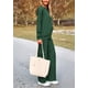 thumbnail image 3 of Conjunto Deportivo Mujer PRETTYGARDEN Sudadera con Capucha y Pantalones Cargo Verde XL, 3 of 8