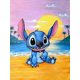 thumbnail image 1 of Stitch Diamond Painting,5D DIY Beach Diamond Art Kits for Adults Sunset,Gem Painting Kit Cartoon Diamond Dots Picture(12x16inch), 1 of 4