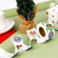 thumbnail image 4 of YISITIAN 500PCS 1 - Inch Round Christmas Stickers Roll - Self - Adhesive Labels for Envelopes Crafts Scrapbooking & Card Decor AZ1014-0023, 4 of 7