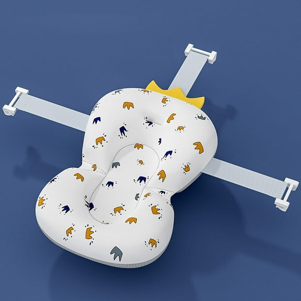 Almohada de Baño Suave para Bebé con Asiento de Soporte para Baño Antideslizante para Meses , corona CUTICAT Almohadilla de soporte para asiento de baño