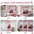 thumbnail image 6 of Valentine's Day Shower Curtain Pink Truck Bathroom Curtains with Hooks, Waterproof Fabric Romantic Rose Love Heart Bath Shower Curtains Set for Bathroom Bathtubs Valentines Decor 72x72 Inch, 6 of 9