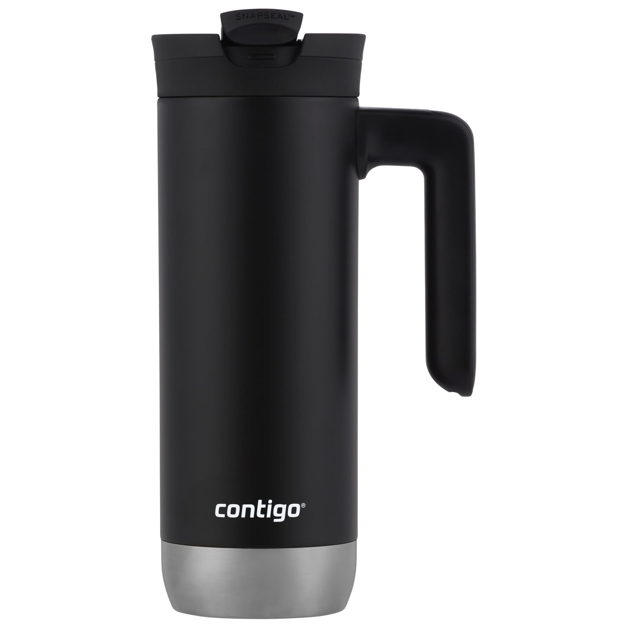 Contigo Huron 2.0 Stainless Steel Travel Mug with SNAPSEAL Lid and Handle in Black, 20 fl oz.