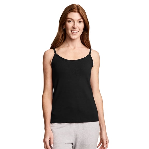 Jockey Women's Cotton Stretch Cami With Built-In Bra