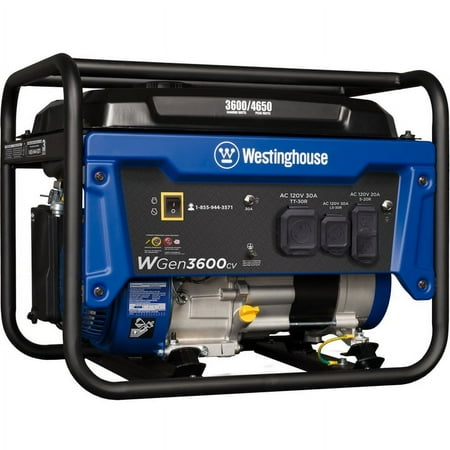UPC: 0850011336731 | Westinghouse 4650 Peak Watt Portable Gas Powered Generator  Recoil Start  RV Ready Outlet  CO Sensor