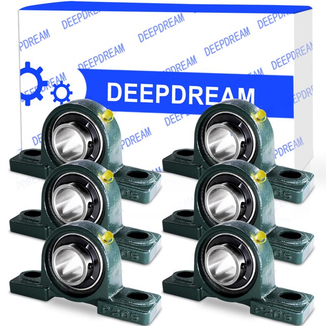 Cojinete tipo cojín DEEPDREAM UCP205-16, eje de 1 pulgada (paquete de 6)
