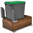 thumbnail image 4 of Rev-A-Shelf 4Wc-15Dm1-Sc Wood Classics 12"W Walnut Bottom Mount Pull Out / Slide Out Trash, 4 of 6