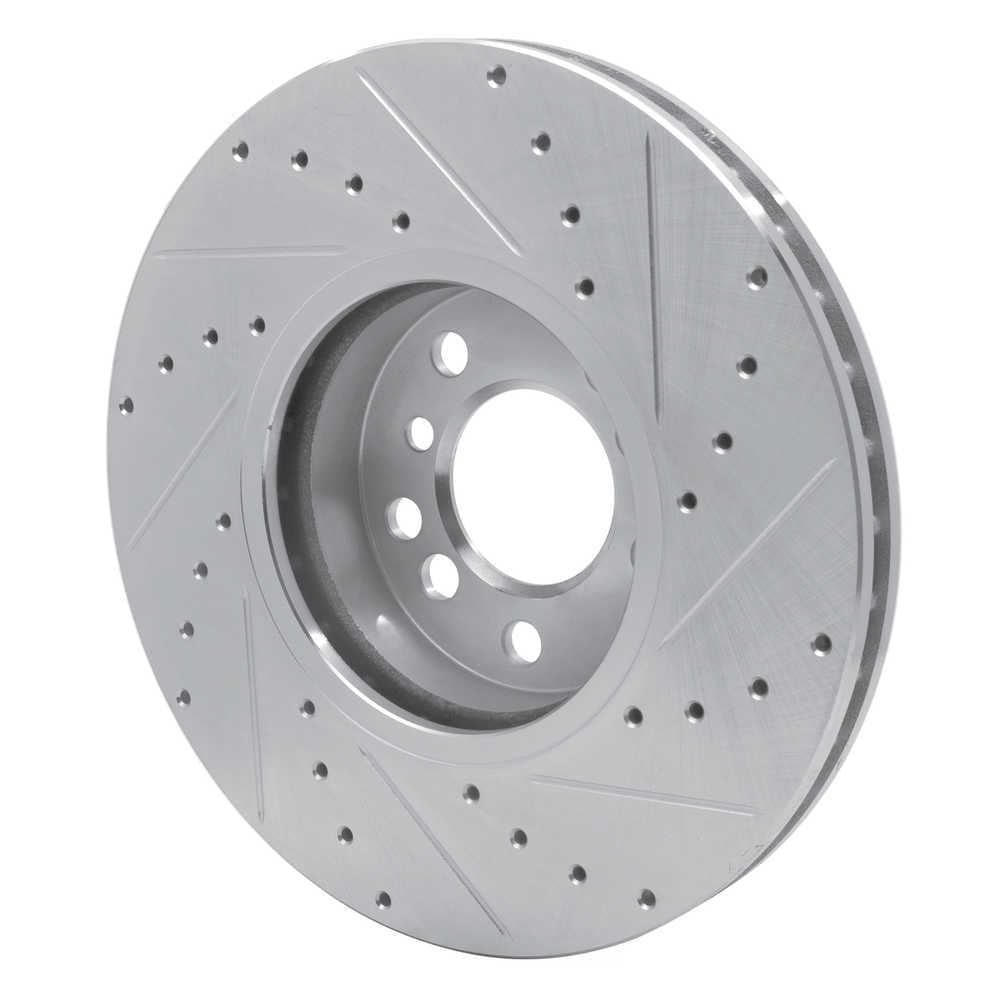 Dynamic Friction Company 631-31135L DFC Brake Rotor - Drilled And Slotted - Silver