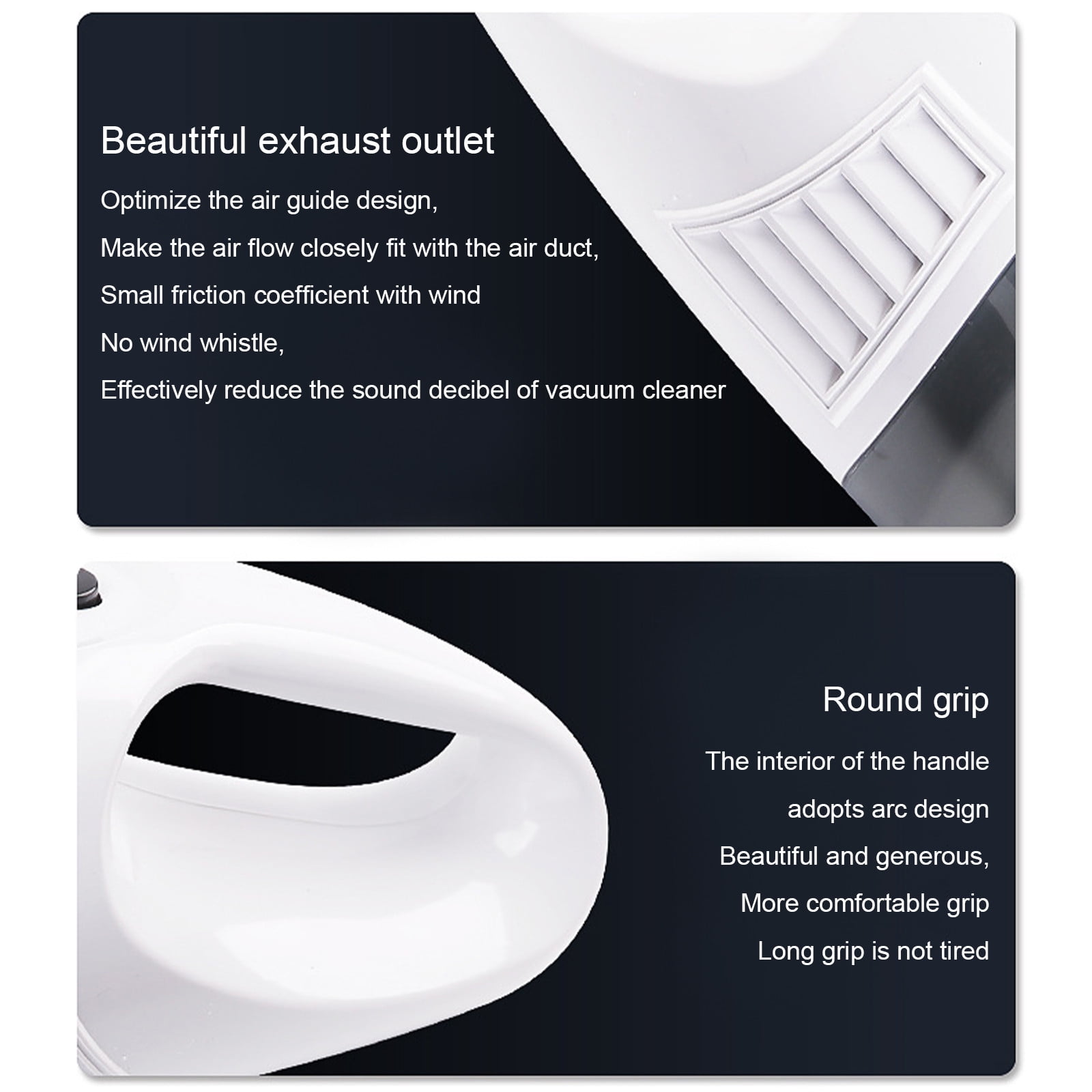 Blasgw Portable Handheld Wireless Car Vacuum Cleaner Household Compact & Large Suction Vacuum Cleaner White White