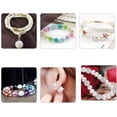 thumbnail image 5 of 10 cuentas espaciadoras redondas de arcilla con forma de bola de discoteca de 6, 8 y 10 mm para hacer joyas y pulseras, 5 of 5