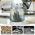 thumbnail image 6 of Yayeee Ashtray with Lid for Cigarette Smokeless Stainless Steel Home Ash Holder, Moon and House, 6 of 7