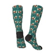 thumbnail image 4 of Balery Cartoon Poodle Dog Printed Novelty Socks Men's Women's Crew Socks Sports Socks Knee High Socks Cotton Socks Quirky and Cool Socks, 4 of 9