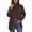 Coffee, variant on TEAJOPSUU Women's Turtle Neck Knit Sweaters Front Slit Long Sleeve Loose Fit Fall Winter Pullover Sweaters Black