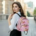 thumbnail image 6 of FORMRS Mini Backpack Purse for Women Travel Daypack Casual Shoulder Bag, Cartoon Doughnuts, 6 of 7
