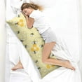thumbnail image 4 of 20x54 Honeycomb Pattern Body Pillow Case - Full-Length Support Cover with Discreet Zipper, Stretchy & Durable (Bee Themed Home Decor Gift), 4 of 5