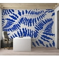 thumbnail image 5 of Botanical Wallpaper Wall Mural - Blue Fern, 5 of 5