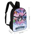 thumbnail image 2 of Dragones: Los Nueve Reinos-theme Backpack, Campus style schoolbag Bookbag with Adjustable Shoulder Straps And Large Zip Compartment, Unisex Travel Bags., 2 of 6