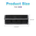 thumbnail image 2 of Uxcell Pouch Case, 4 Pocket Nylon DSLR Battery Case Holder Storage Bag for AAA Battery and LP-E6 LP-E8 NP-FW50 EN-EL14 EN-EL15 Battery (Gray, Blue, Purple), 2 of 7