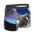thumbnail image 3 of Haiem Astronaut in Outer Space Men's Boxer Briefs, Every Day Comfort Stretch Cotton Moisture-Wicking Underwear-X-Large, 3 of 9