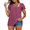 Rose Red, variant on Plus Size Tee Shirts for Women Summer Casual Tees Short Sleeve Comfy Tops