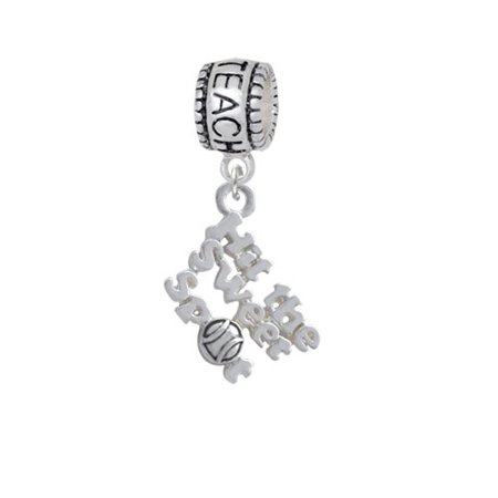 Hit the Sweet Spot with Softball - Love 2 Teach Charm Bead