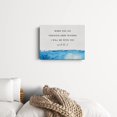 thumbnail image 3 of Bible Verse Watercolor Canvas Print Decor When You Go Through Deep Waters I will Be with You Isaiah 43 : 2 Wall Painting Posters Artwork 12\u201dX15\u201dHome Office Decoration (Framed), 3 of 6
