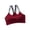 Wine, variant on Women Sports Bras Seamless Workout Racerback Bras Wireless Support Stretch Yoga Activewear Gym Tank Tops Bralette Gray Free Size