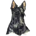 thumbnail image 2 of CafePress - Scottish Terrier Scotty -  Round Wood Ornament 4", 2 of 2