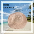 thumbnail image 2 of Women's sunvisor hat wide brim summer beach hat Women's foldable travel straw hat, 2 of 5