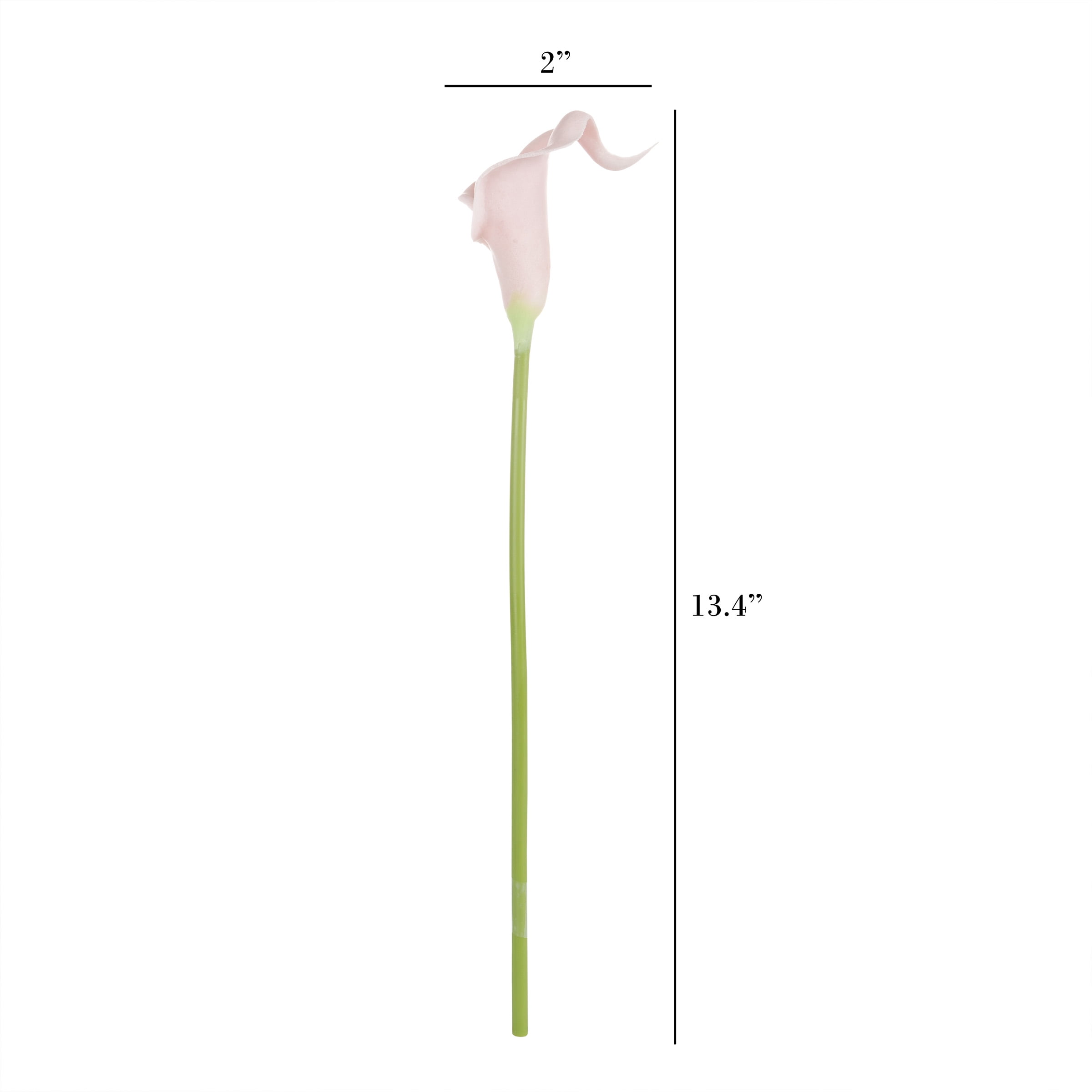 Pure Garden Artificial Calla-Lily with Stems - Real Touch Fake Flowers - 24 Pc Set (Pink)
