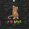 thumbnail image 4 of Inktastic I Love Rats Women's T-Shirt, 4 of 5