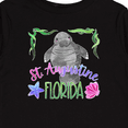 thumbnail image 4 of Inktastic St. Augustine Florida Cute Swimming Manatee Boys or Girls Long Sleeve Toddler T-Shirt, 4 of 5