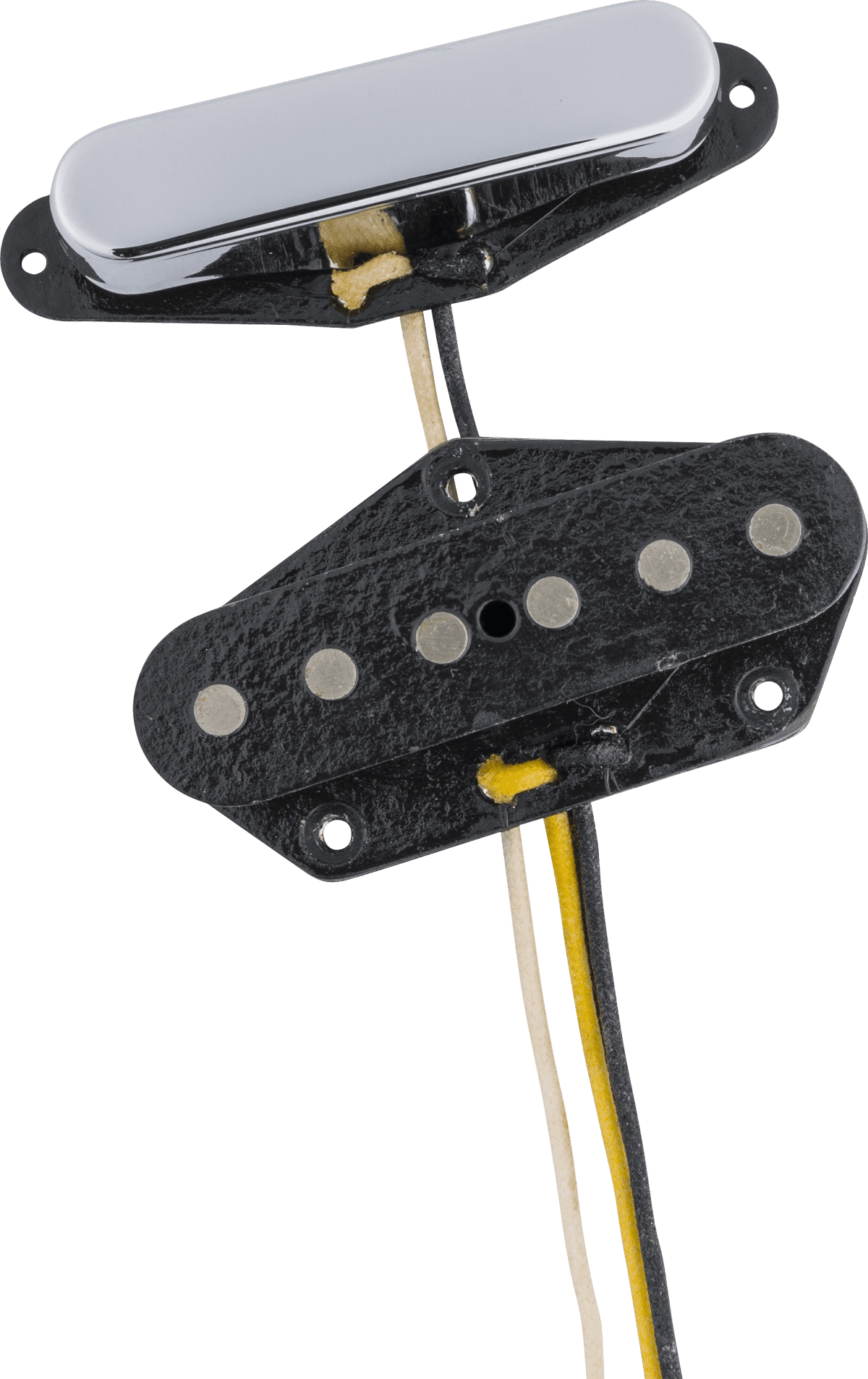 Fender Custom Shop '50/'51 Blackguard Telecaster Single Coil Pickup Set, Chrome/Black